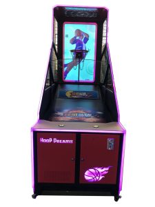 1 player video basketball machine