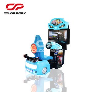 Blue racing game machine 1 player