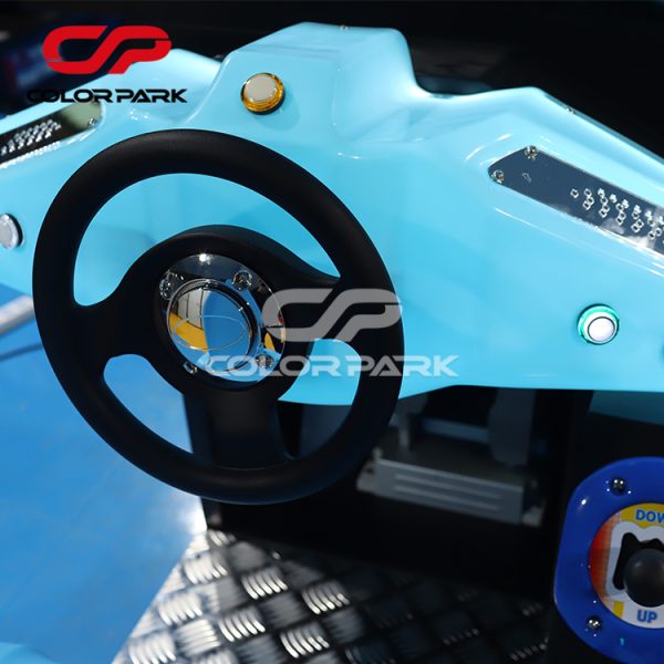 Blue racing game machine 1 player