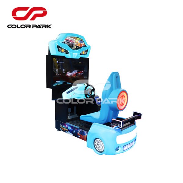 Blue racing game machine 1 player