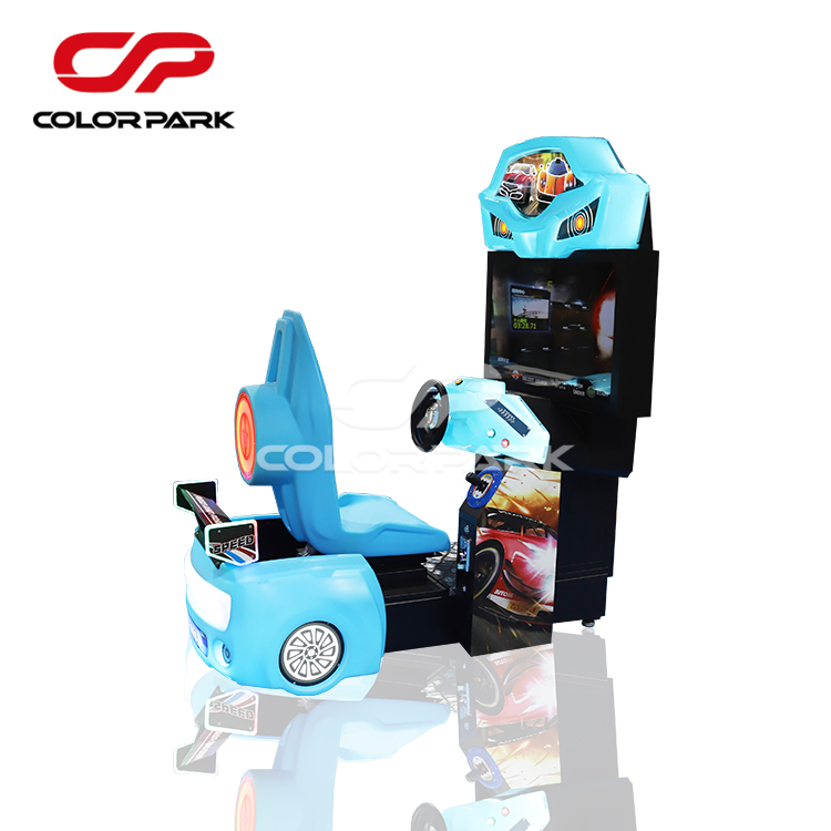 Blue racing game machine 1 player